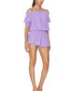 Norma Kamali Norma Kamali Short Sleeve Peasant Puff Jumpshort - 2