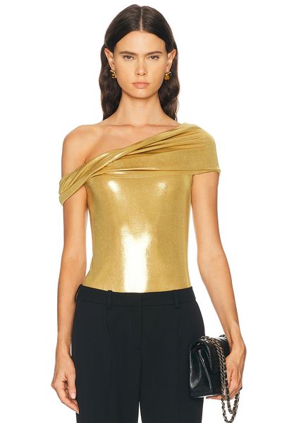 Norma Kamali Norma Kamali Sleeveless Cowl Neck Bodysuit