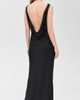 Norma Kamali Norma Kamali Sleeveless Low Back Drape Gown Black XL - 3