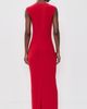 Norma Kamali Norma Kamali Sleeveless Maxi Dress Tiger Red - 3