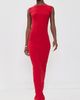 Norma Kamali Norma Kamali Sleeveless Maxi Dress Tiger Red - 5