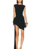 Norma Kamali Norma Kamali Sleeveless Side Drape Bow Mini Dress - 1
