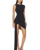 Norma Kamali Norma Kamali Sleeveless Side Drape Mini Dress With Bow - 2