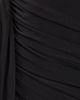 Norma Kamali Norma Kamali Sleeveless Side Drape Mini Dress with Bow Black - 6