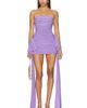 Norma Kamali Norma Kamali Strapless Bill Pickleball Dress With Bow - 1