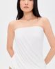 Norma Kamali Norma Kamali Strapless Twist Top Snow White - 2