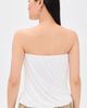 Norma Kamali Norma Kamali Strapless Twist Top Snow White - 3