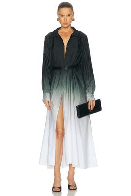 Norma Kamali Norma Kamali Super Oversized Midcalf Shirt Dress