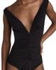 Norma Kamali Norma Kamali Tara Shirred Front Mio One Piece Black XL - 1