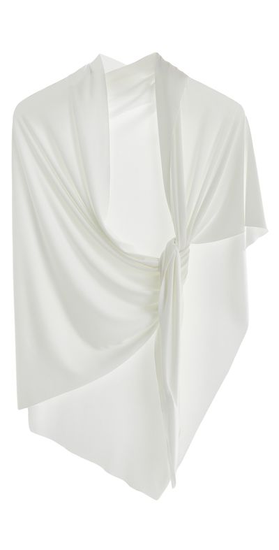 Norma Kamali Norma Kamali Triangle Scarf 54 Snow White One
