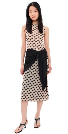 Norma Kamali Norma Kamali Triangle Scarf Skirt Black One