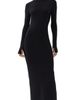 Norma Kamali Norma Kamali Turtle Maxi Dress Black - 1