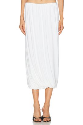Norma Kamali Norma Kamali Twist Midcalf Skirt