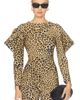 Norma Kamali Norma Kamali Wing Sleeve Side Drape Top - 1