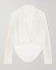 NORMA KAMALI Oversized Boyfriend Mesh Bodysuit - 1