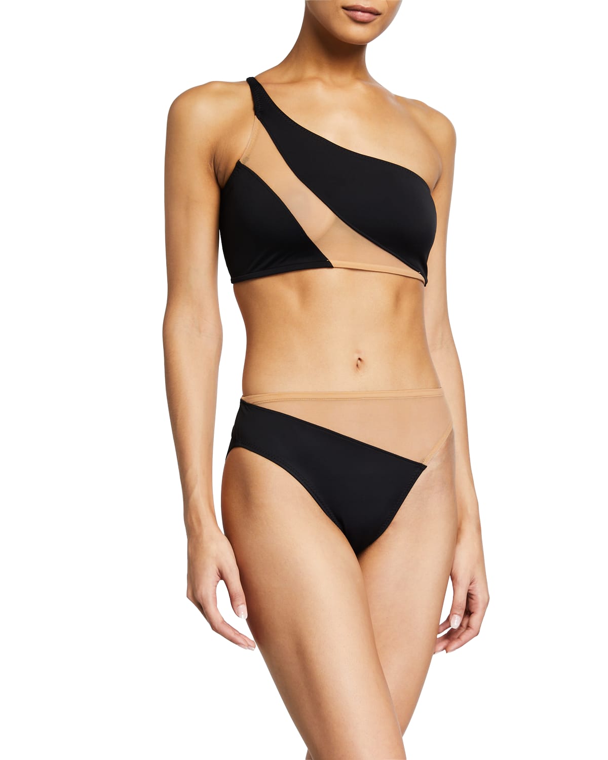 Norma Kamali Snake Mesh Bra Swim Top