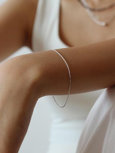 NORMALLEE Glitter Line Premium Swarovski Bracelet [Beige Gold]