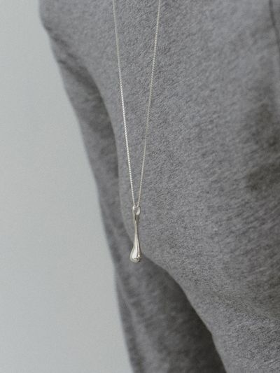 NORMALLEE Sterling Silver Delicate Drop Necklace [Silver]