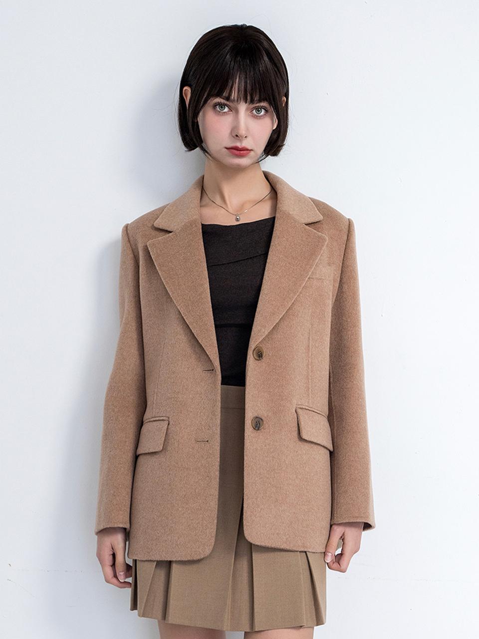 normniq [Handmade] Wool 2 Buttons Jacket Beige