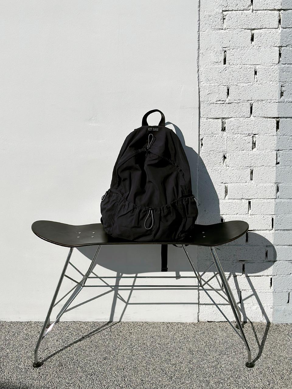 NOT OURS 100% Recycled Nylon Backpack [Black]