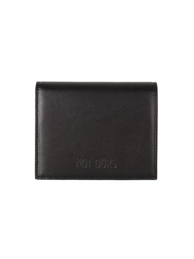 NOT OURS Apple Square Wallet [Black]