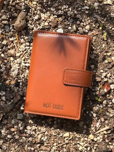 NOT OURS Embossed Texture Card Holder II [Tan]