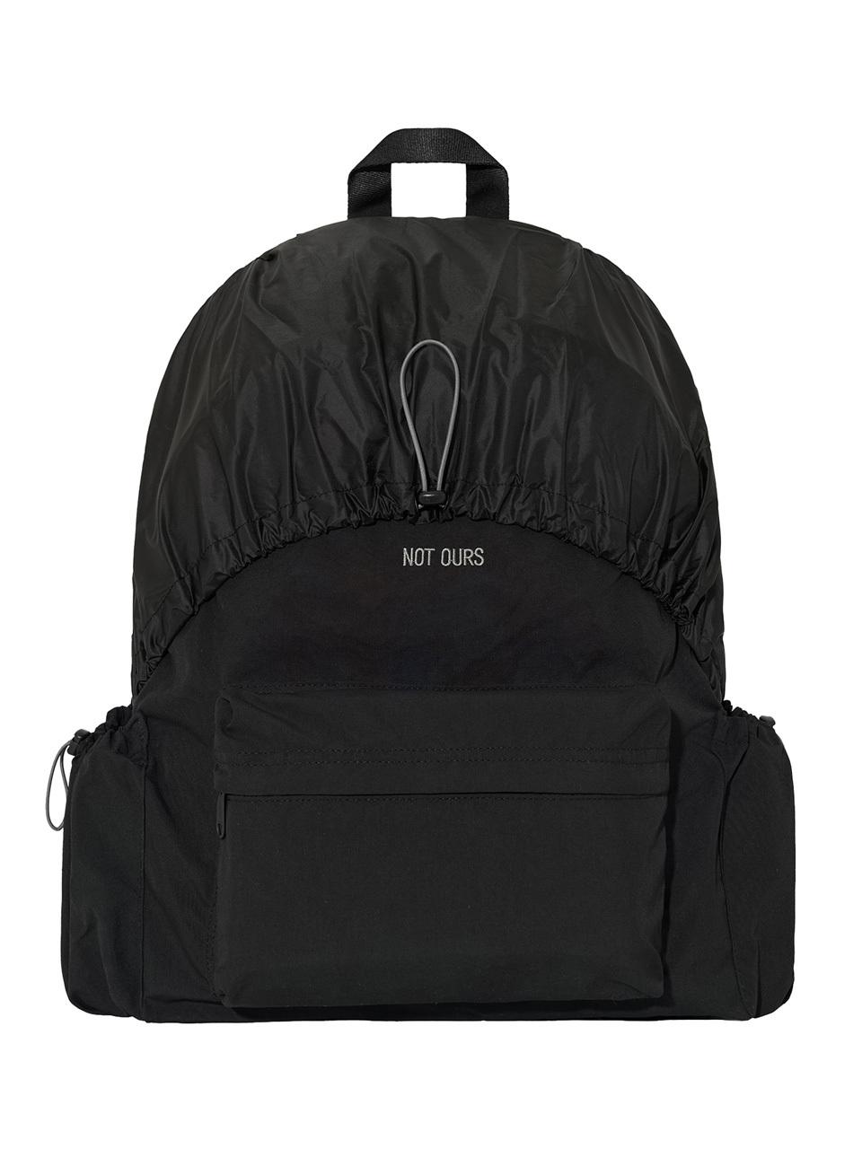 NOT OURS Recycled Nylon Hoodie Backpack [Black]