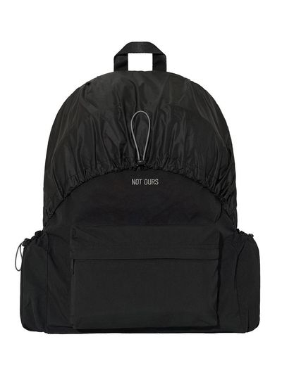 NOT OURS Recycled Nylon Hoodie Backpack [Black]