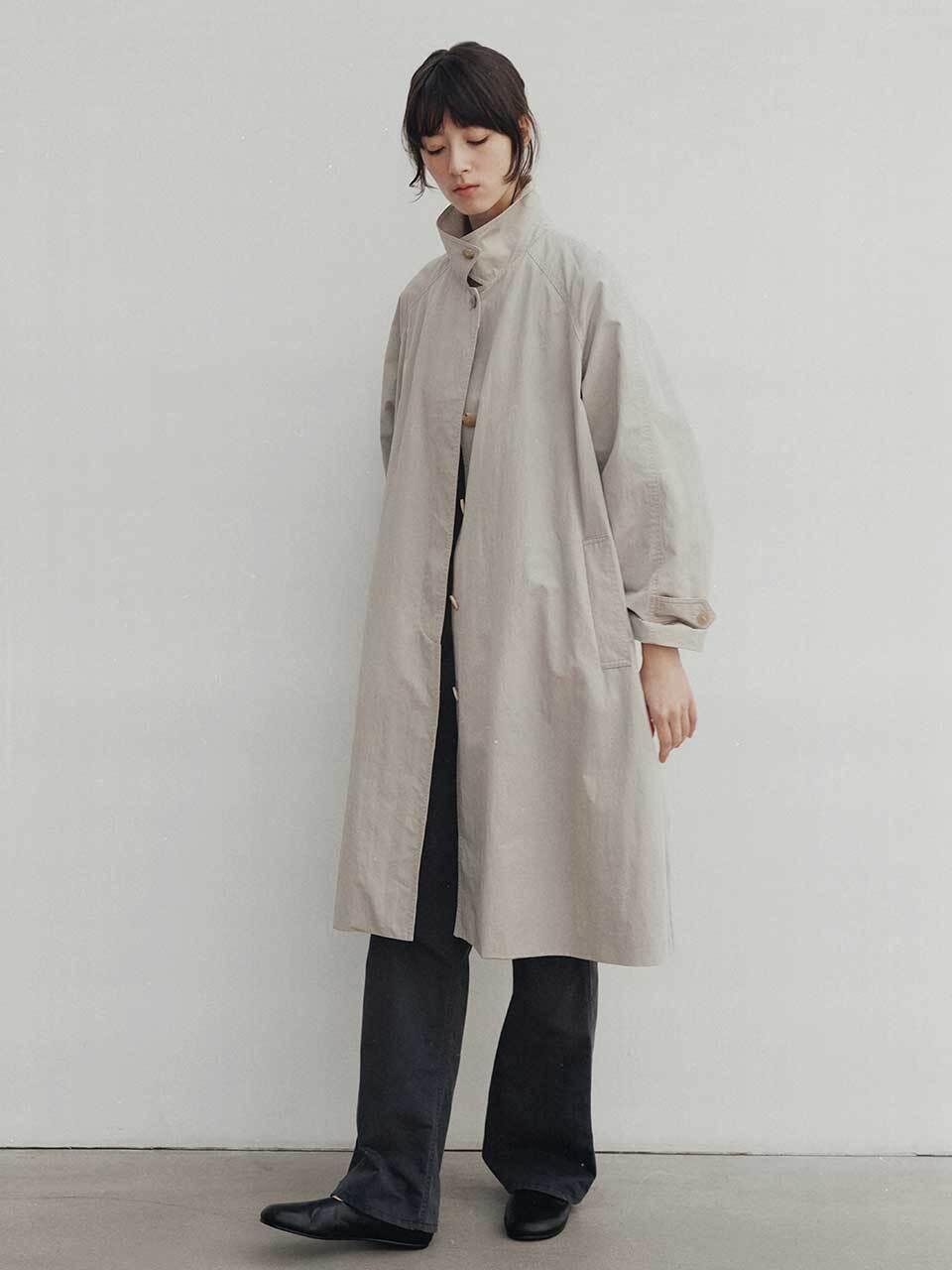 NOTHING WRITTEN CLASSIC OVERSIZED BALMACAAN TRENCH COAT