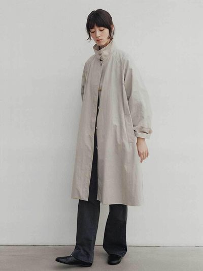 NOTHING WRITTEN CLASSIC OVERSIZED BALMACAAN TRENCH COAT