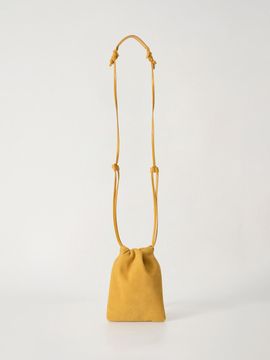 NOTHING WRITTEN Fatu shoulder mini bag (Yellow suede)