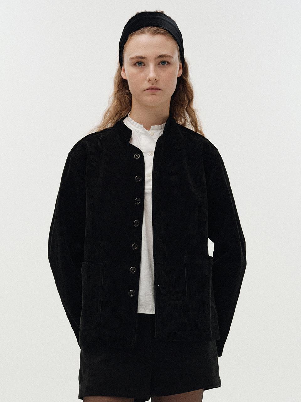 NOTHING WRITTEN Glia Corduroy Jacket (Black)