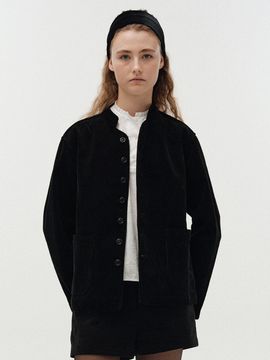 NOTHING WRITTEN Glia Corduroy Jacket (Black)