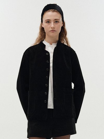 NOTHING WRITTEN Glia Corduroy Jacket (Black)