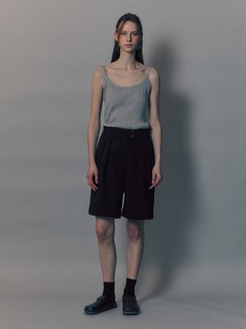 NOTHING WRITTEN Heritage Bermuda Pants_Black