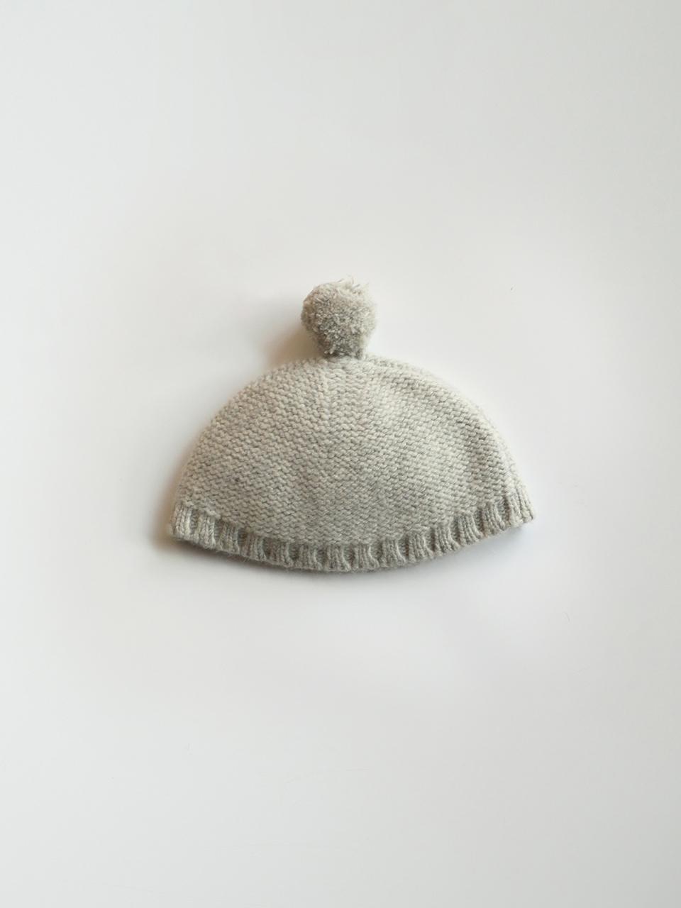 NOTHING WRITTEN Knit Beanie_Gray