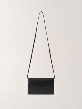 NOTHING WRITTEN Lambskin Leather Envelope Mini Bag [Black]