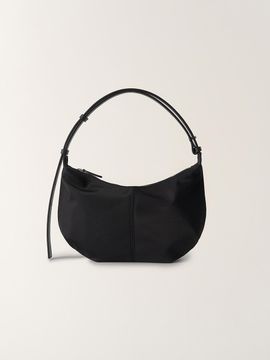 NOTHING WRITTEN Lightweight Adjustable Nylon Mini Bag [Black]