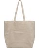 Nothing Written Nothing Written Beige Cou Suede Shopper Tote - 1
