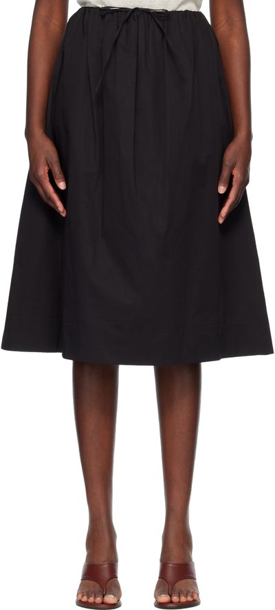 Nothing Written Nothing Written Black Leia A-Line Midi Skirt