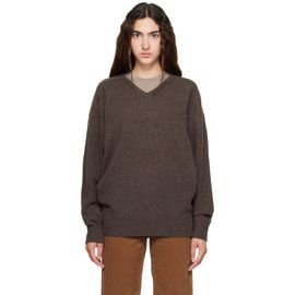 Nothing Written Nothing Written Brown Carna V-Neck Sweater