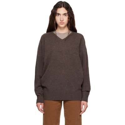 Nothing Written Nothing Written Brown Carna V-Neck Sweater