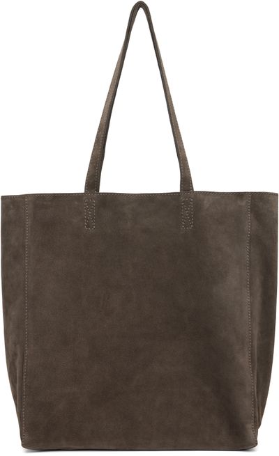 Nothing Written Nothing Written Brown Cou Suede Shopper Tote