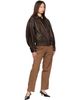Nothing Written Nothing Written Brown Lambskin Bomber Jacket - 4