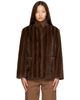 Nothing Written Nothing Written Brown Misha Faux Fur Jacket - 1