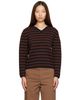 Nothing Written Nothing Written Brown Molly V-Neck Pullover Sweater - 1