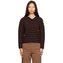 Nothing Written Nothing Written Brown Molly V-Neck Pullover Sweater