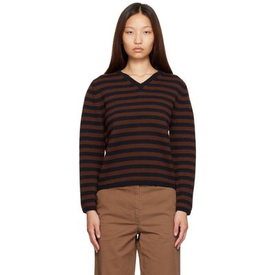 Nothing Written Nothing Written Brown Molly V-Neck Pullover Sweater