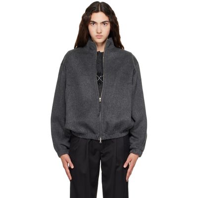 Nothing Written Nothing Written Gray Plaza Zip Blouson Jacket