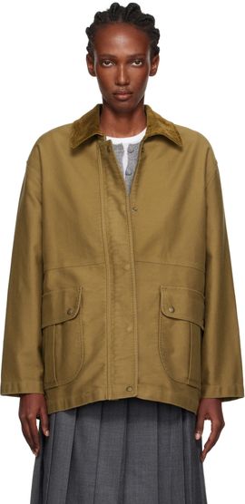 Nothing Written Nothing Written Khaki Mole Skin Hunting Cotton Jacket